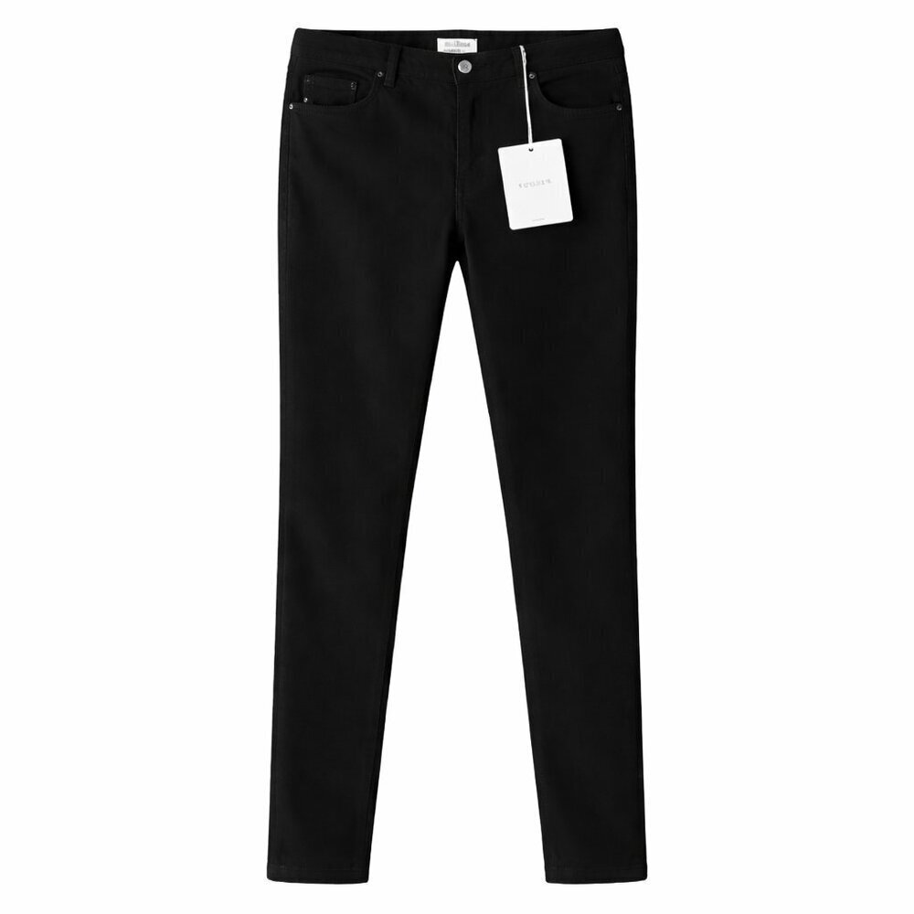 NWT KANCAN Mid-Rise Super Skinny Black Pants Size 13/30